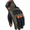 LS2 AIR RAPTOR MAN GLOVES GREEN BLUE H-V ORANGE