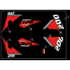 KOMPLETNÍ POLEPY - LINHAI LOGO (BLACK PLASTIC) 200