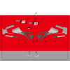 KOMPLETNÍ POLEPY - LINHAI LOGO (RED PLASTIC) M550L