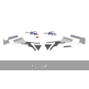 KOMPLETNÍ POLEPY - LINHAI LOGO (WHITE PLASTIC) M760Li