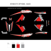 KOMPLETNÍ POLEPY - LINHAI LOGO (BLACK PLASTIC) 300
