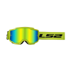 LS2 CHARGER GOGGLE H-V YELLOW WITH IRIDIUM VISOR