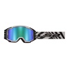 LS2 CHARGER PRO GOGGLE WHITE WITH IRIDIUM VISOR