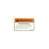Warning sticker T02012