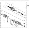 REAR LEFT DRIVE AXLE  (XL)