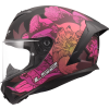 LS2 FF820 RAPID III POPPIES II BLACK PINK