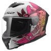 LS2 FF820 RAPID III POPPIES II WHITE PINK