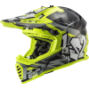 LS2 MX437 FAST EVO CRUSHER BLACK H-V YELLOW