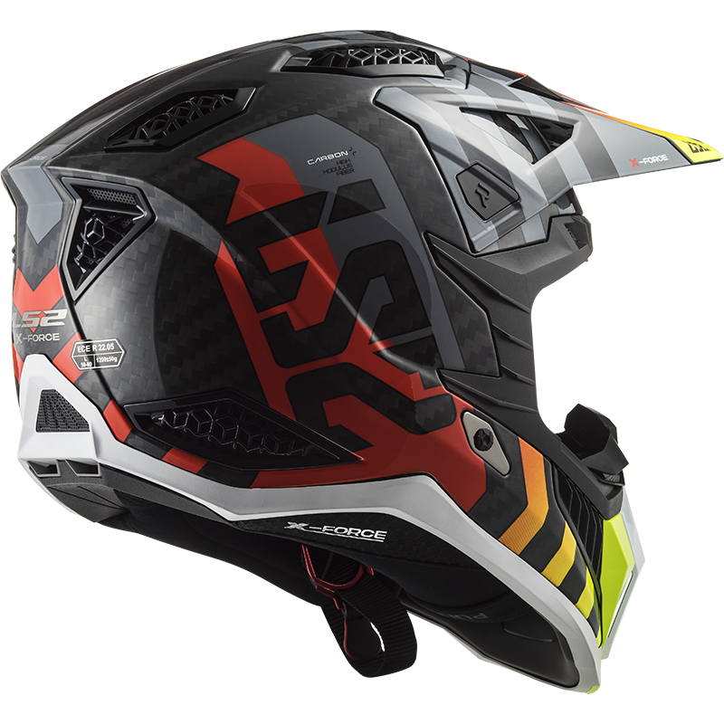 Casque Ls2 Mx703 X Force Barrier Rouge