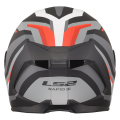 LS2 FF820 RAPID III HYPER BLACK RED XL