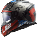LS2 FF800 STORM SPRINTER BLACK RED TITANIUM L