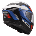 LS2 FF817 CHALLENGER II VIPER WHITE BLUE RED XXS