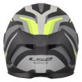 LS2 FF820 RAPID III HYPER BLACK H-V YELLOW XXS