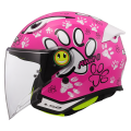LS2 OF622 FUNNY II PAWS PINK L