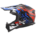 LS2 MX708 FAST II GROTESK WHITE BLUE RED-06 L