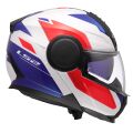 LS2 FF902 SCOPE II DURIA WHITE BLUE RED-06 XL