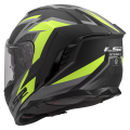 LS2 FF818 STORM III DYNAMO BLACK H-V YELLOW XS