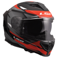 LS2 FF818 STORM III KOMAI BLACK RED XXL