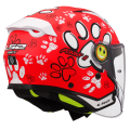 LS2 OF622 FUNNY II PAWS RED M