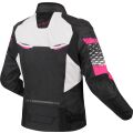 LS2 APEX LADY JACKET BLACK WHITE PINK 4XL