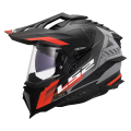 LS2 MX701 EXPLORER HEXA BLACK RED GREY-06 XL