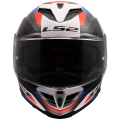 LS2 FF818 STORM III SPORTY WHITE BLUE RED 3XL