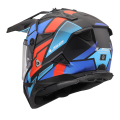 LS2 MX702 PIONEER II BLOCK BLACK RED BLUE-06 XS