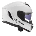 LS2 FF818 STORM III SOLID GLOSS WHITE XS