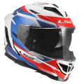 LS2 FF818 STORM III KOMAI WHITE BLUE RED XS