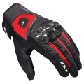 LS2 ATOM MAN GLOVES BLACK RED 3XL