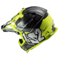 LS2 MX437 FAST EVO MINI II CRUSHER BLACK YELLOW-06 M