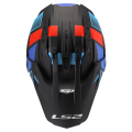 LS2 MX702 PIONEER II BLOCK BLACK RED BLUE-06 XS