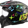 LS2 OF606 DRIFTER RAYZ BLACK BLUE-06 XXL