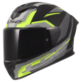 LS2 FF820 RAPID III HYPER BLACK H-V YELLOW XXL