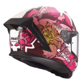 LS2 FF820 RAPID III POPPIES II WHITE PINK L