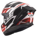 LS2 FF820 RAPID III XTREM WHITE BLACK RED XL