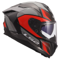 LS2 FF817 CHALLENGER II VIPER GREY RED M