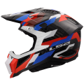LS2 MX703 X-FORCE PHANTOM WHITE BLUE RED-06 XXL