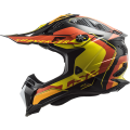 LS2 MX700 SUBVERTER ARCHED BLACK YELLOW RED XXL