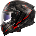 LS2 FF811 VECTOR II ALIZER BLACK RED-06 S