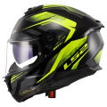 LS2 FF808 STREAM II FURY BLACK H-V YELLOW-06 M