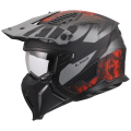 LS2 OF606 DRIFTER GAS GREY RED-06 XXL