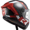 LS2 FF805 THUNDER C RACING1 GL.RED WHITE