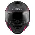 LS2 FF800 STORM II BURST MATT BLACK PINK-06 XS