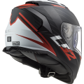LS2 FF800 STORM NERVE MATT BLACK RED XL