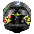 LS2 OF606 DRIFTER RAYZ BLACK BLUE-06 XXL