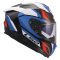 LS2 FF817 CHALLENGER II VIPER WHITE BLUE RED XXS