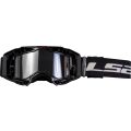 LS2 AURA PRO GOGGLE BLACK WITH IRIDIUM VISOR
