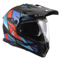 LS2 MX702 PIONEER II BLOCK BLACK RED BLUE-06 XS
