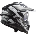 LS2 MX701 EXPLORER ALTER MATT BLACK WHITE-06